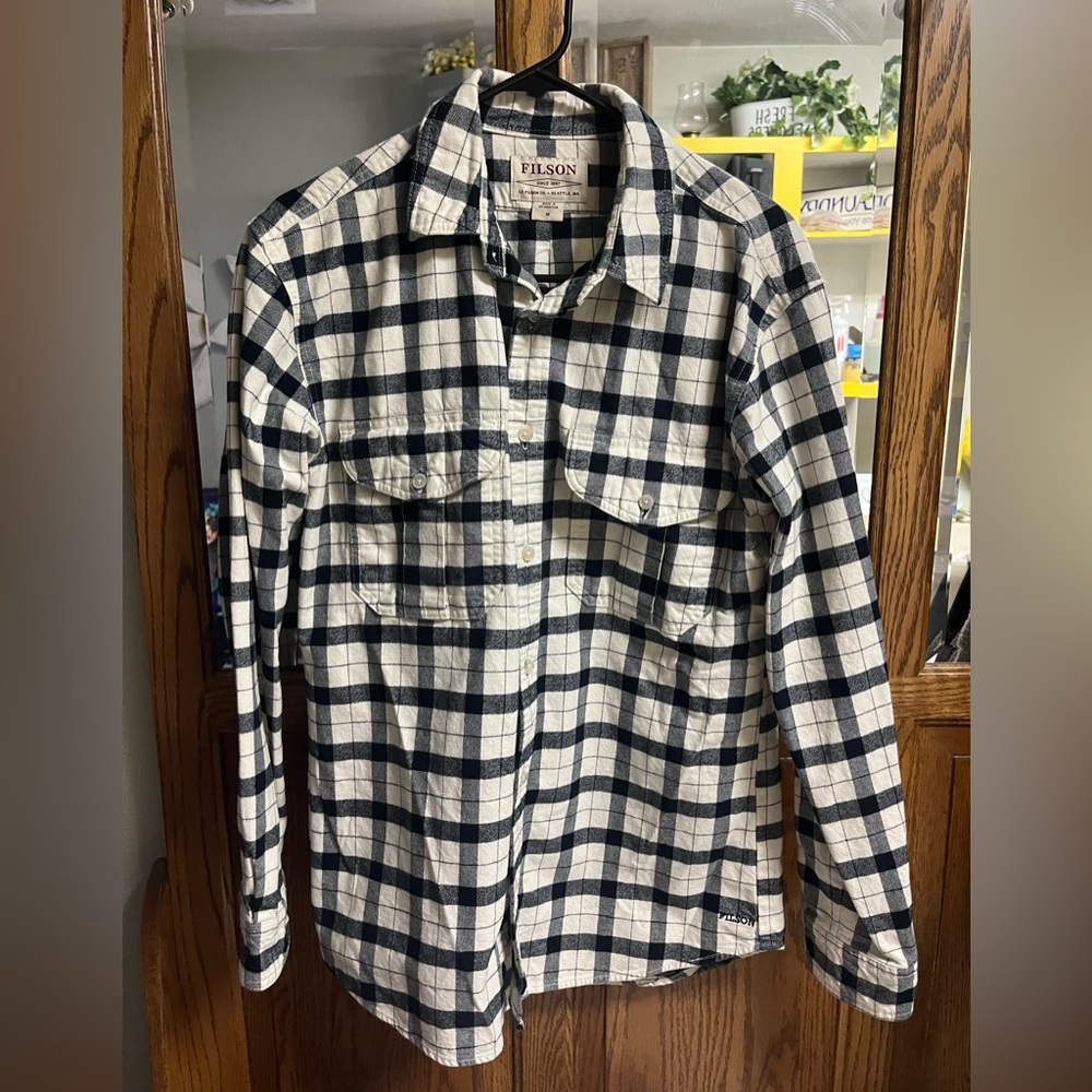 Filson Alaskan Guide Shirt - Cream & Black